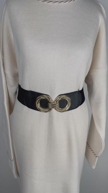 Robe longue en maille