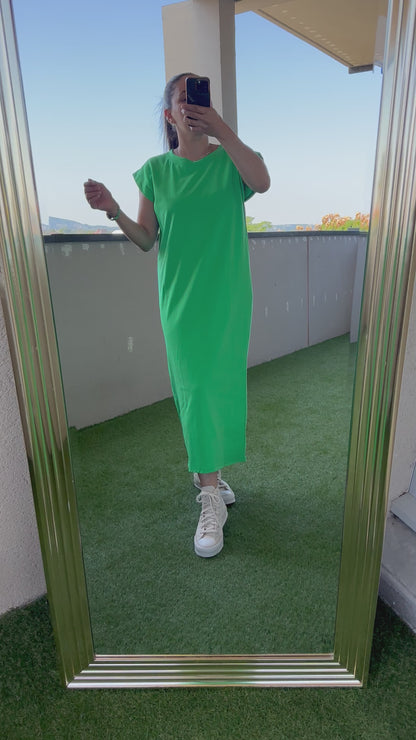 Robe basic verte