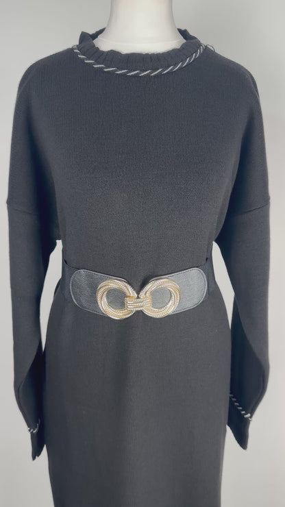 Robe en maille Noire