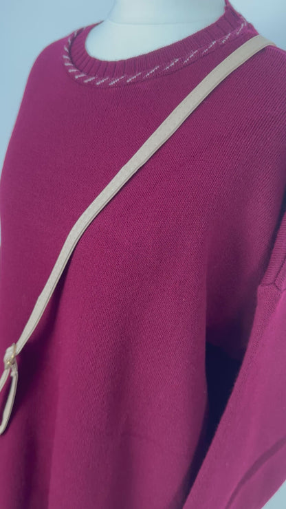 Robe longue bordeaux