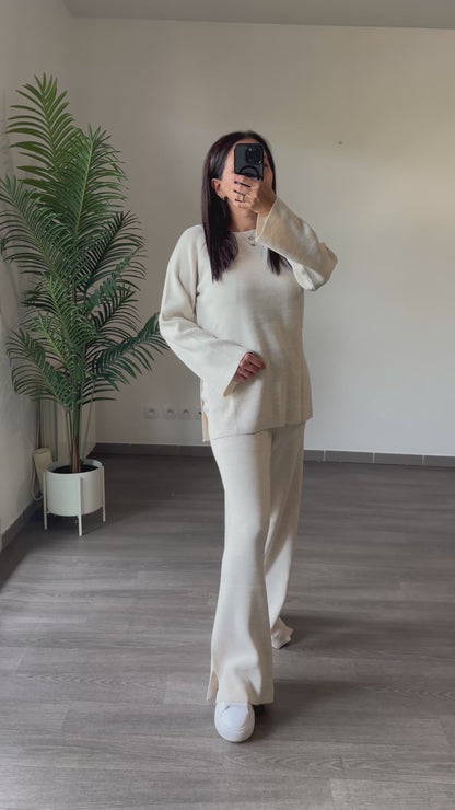 Ensemble en maille cocooning