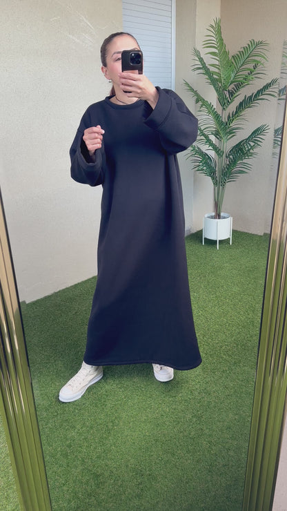 Robe longue sweat