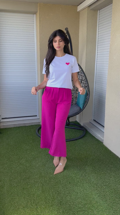 Pantalon fuchsia