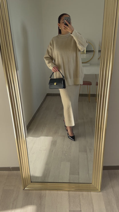 Ensemble jupe pull doux